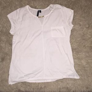 Allie & Rob white gold band blouse